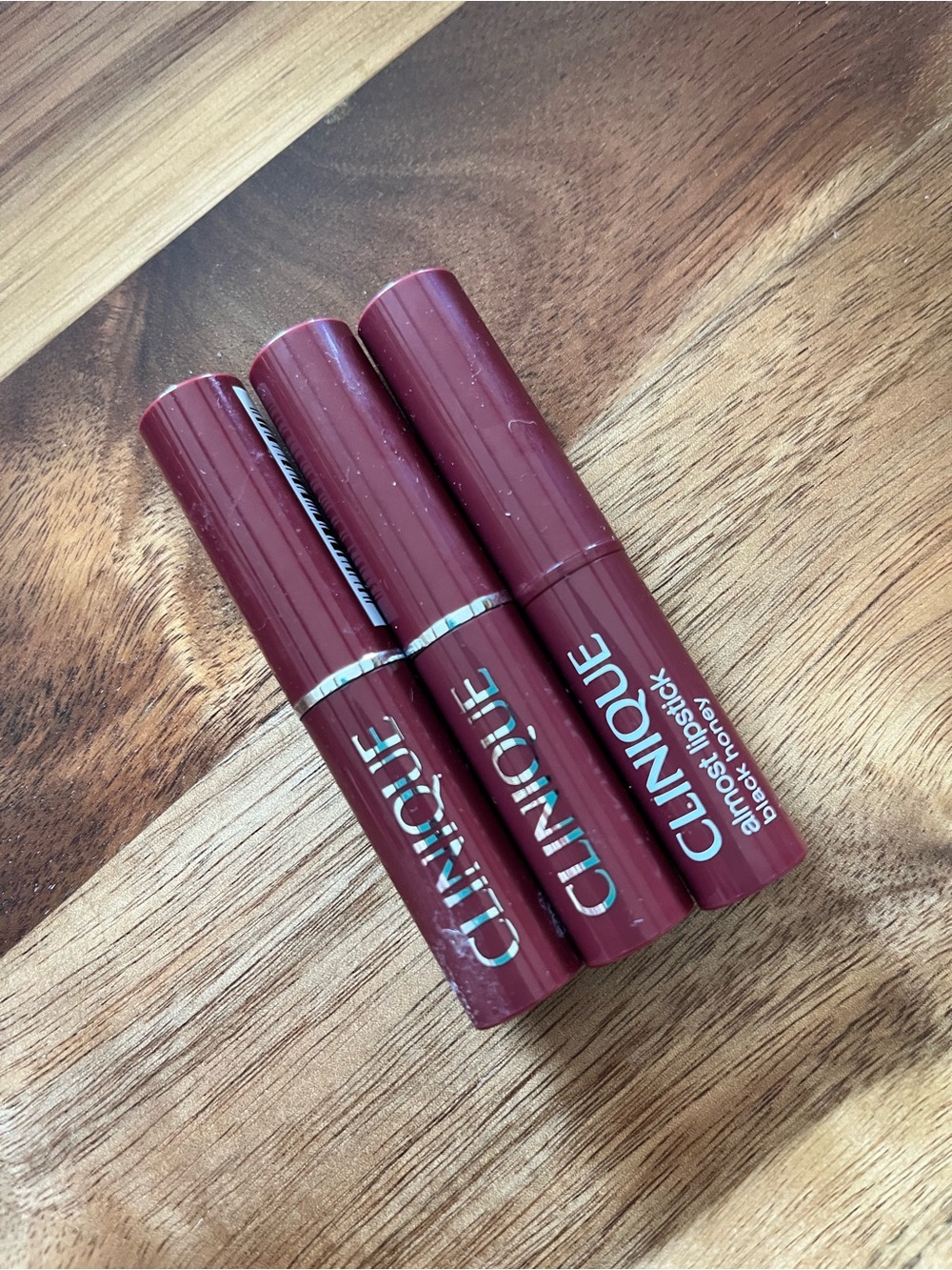 Clinique NEW Black Honey almost lipstick Lot of 3 Travel Size Tubes